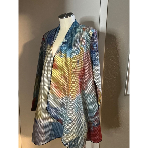 Nwt womens cardigan jackt retro style by radzoli multicolor - Picture 12 of 14